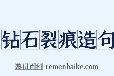 钻石裂痕造句是什么意思的图片